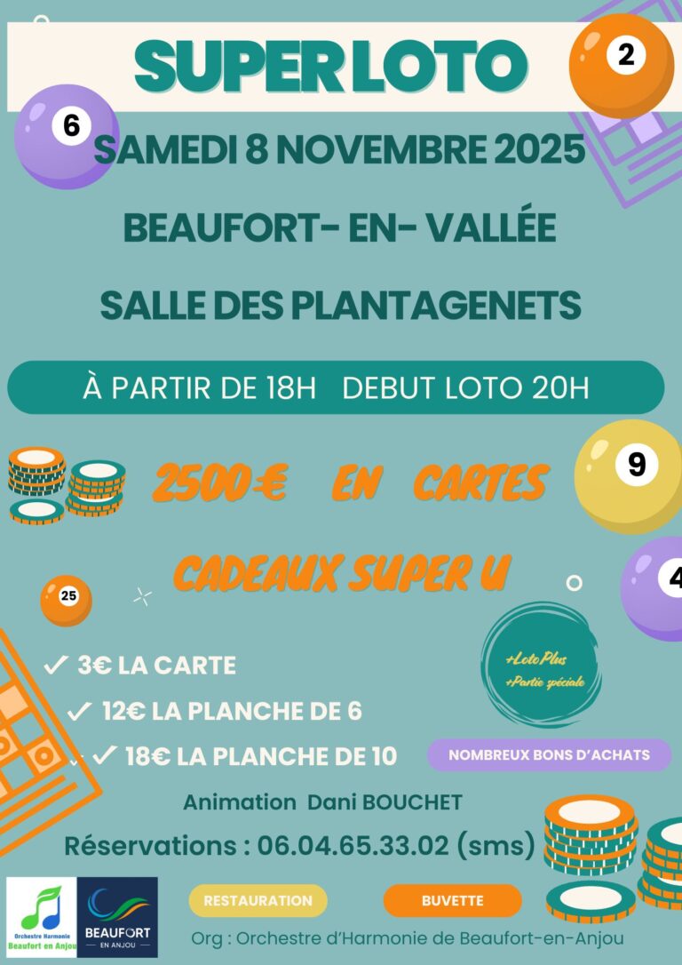 SUPER LOTO – Samedi 8 novembre 2025