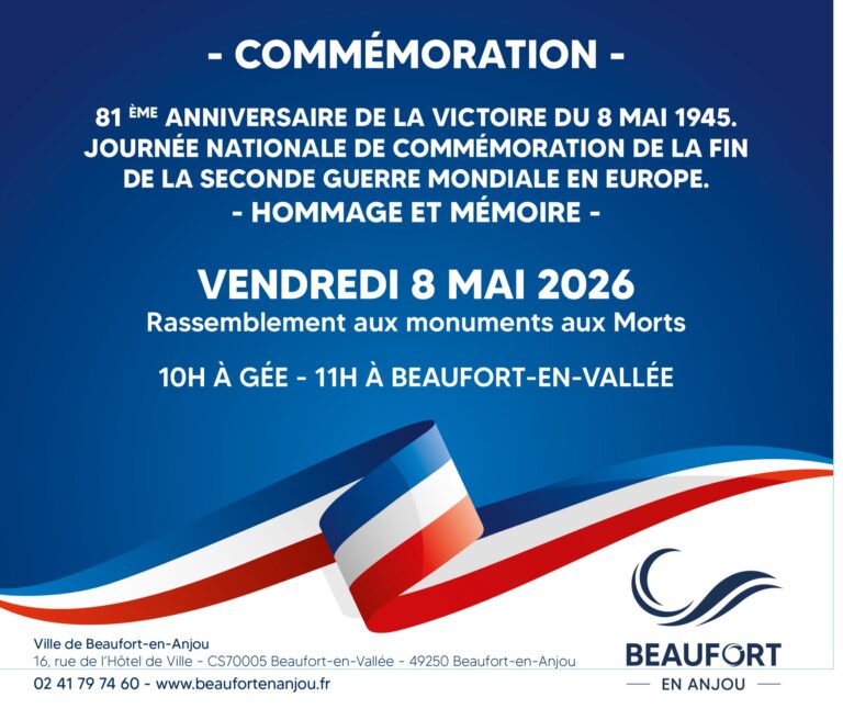 Commémoration 2026 – victoire du 8 mai 1945