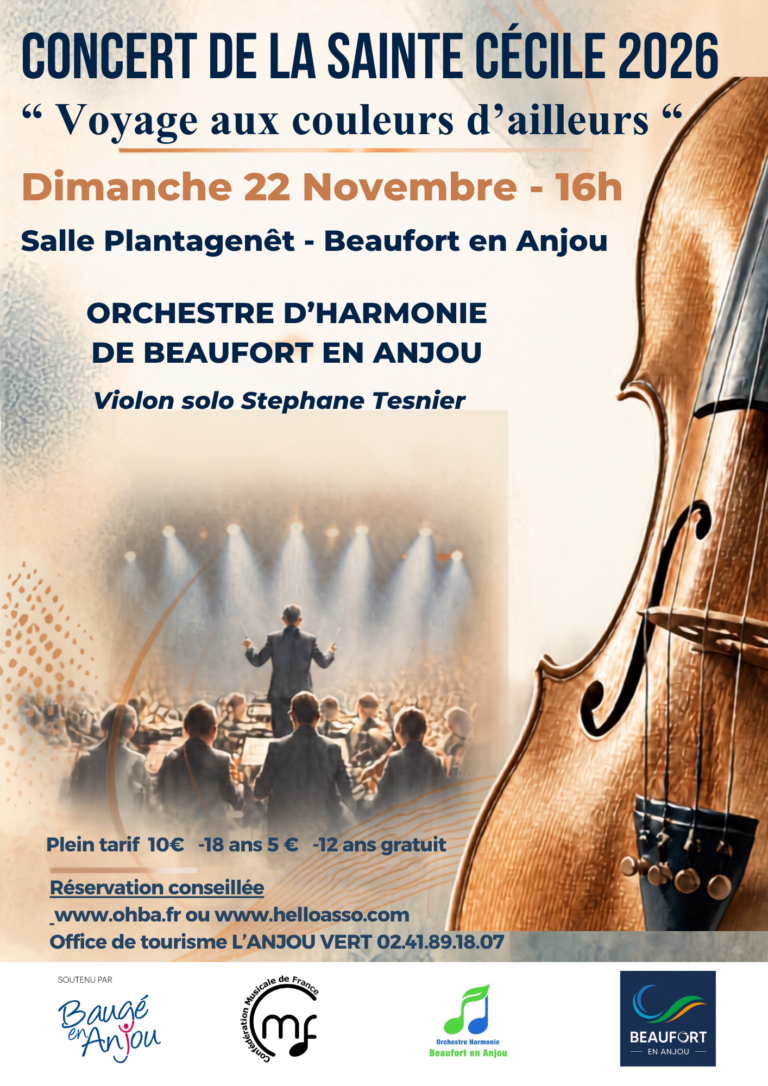 Concert de Sainte Cécile du dimanche 22 novembre 2026 – BEAUFORT